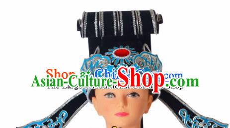 Professional Chinese Peking Opera Niche Hats Ancient Scholar Childe Headwear for Men