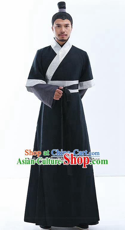 Chinese Traditional Song Dynasty Knight Costumes Ancient Drama Swordsman Clothing for Men