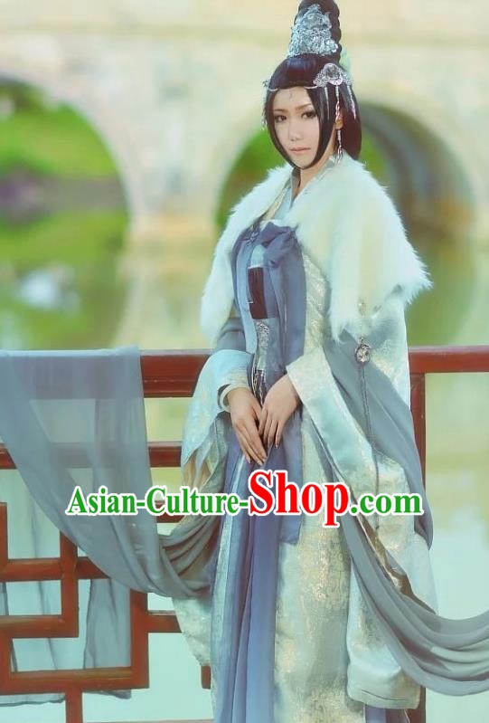 Chinese Traditional Peri Hanfu Dress Ancient Imperial Consort Costumes for Women