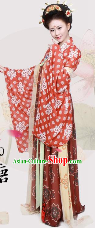 Chinese Traditional Hanfu Dress Ancient Tang Dynasty Princess Costumes for Women