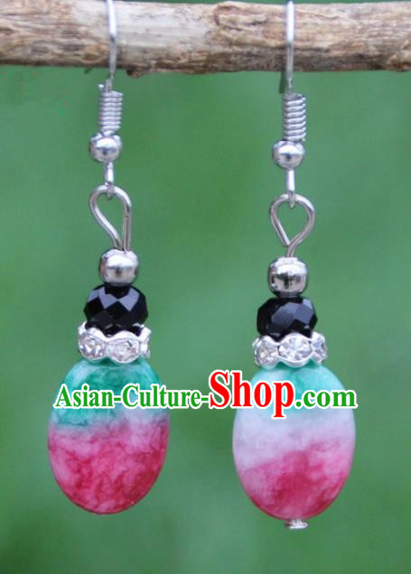 Chinese Traditional Earrings Yunnan National Minority Ear Accessories for Women