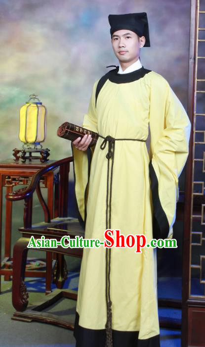 Traditional Chinese Song Dynasty Scholar Hanfu Clothing Ancient Costumes for Men