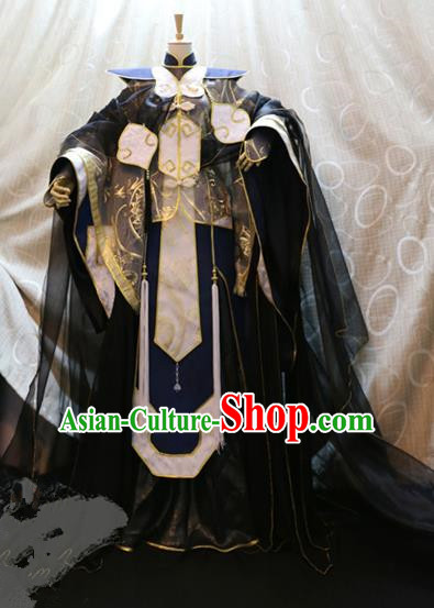 Ancient China Cosplay Han Dynasty Knight Swordsman Costumes Nobility Childe Clothing for Men