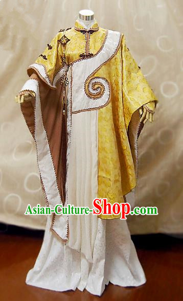 Ancient China Cosplay Han Dynasty Taoist Priest Costumes Swordsman Clothing for Men