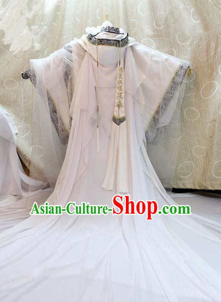 Ancient Chinese Costume hanfu Chinese Wedding Dress traditional china Cosplay Swordsman Wig Clothing