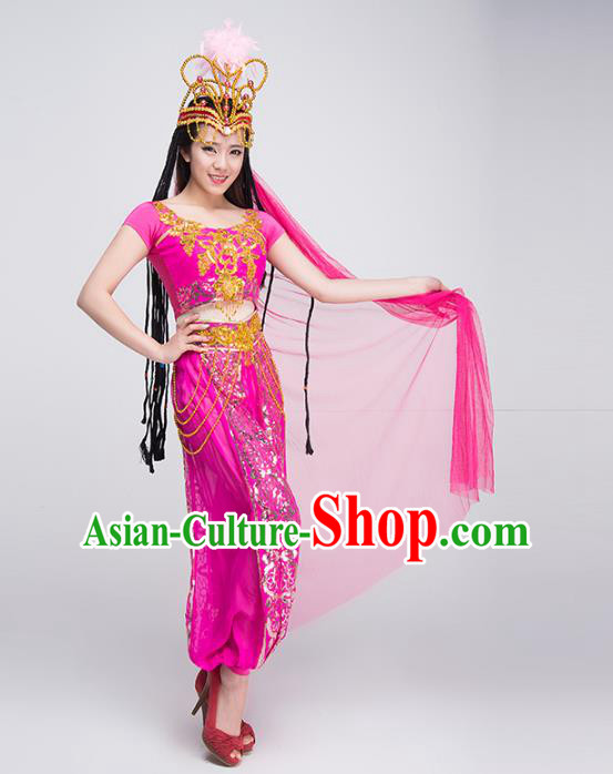 Traditional Chinese Yangge Fan Dancing Costume Classical Dance Modern Dance Dress Clothing
