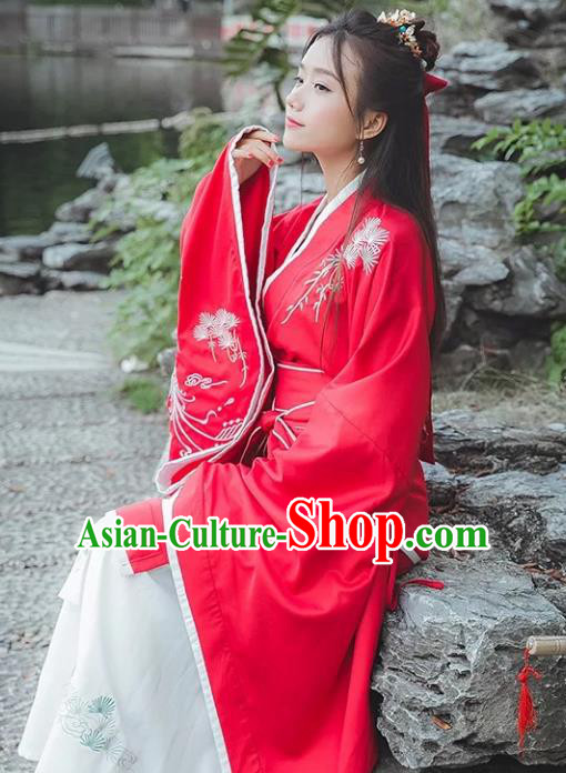 Traditional Ancient Chinese Costume Chinese Style Wedding Dress Ancient Tang Dynasty hanfu princess Clothing