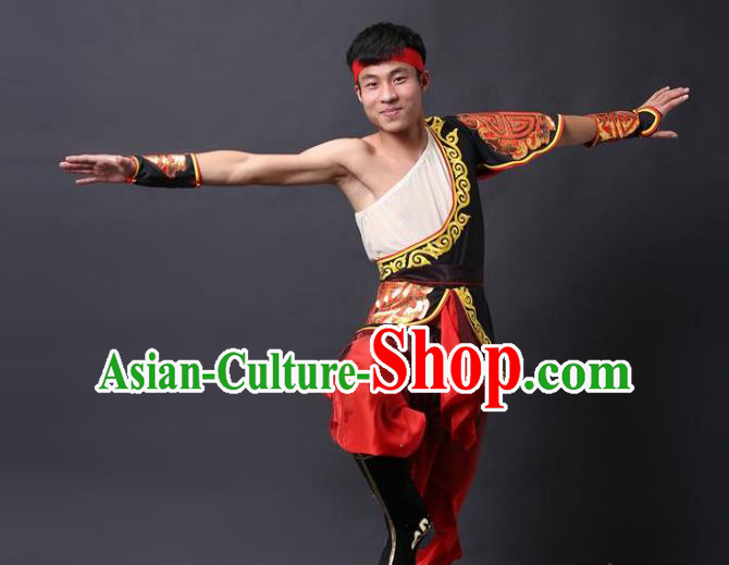China Folk Dance Drum Dance Costume Yangko Dance Royalblue