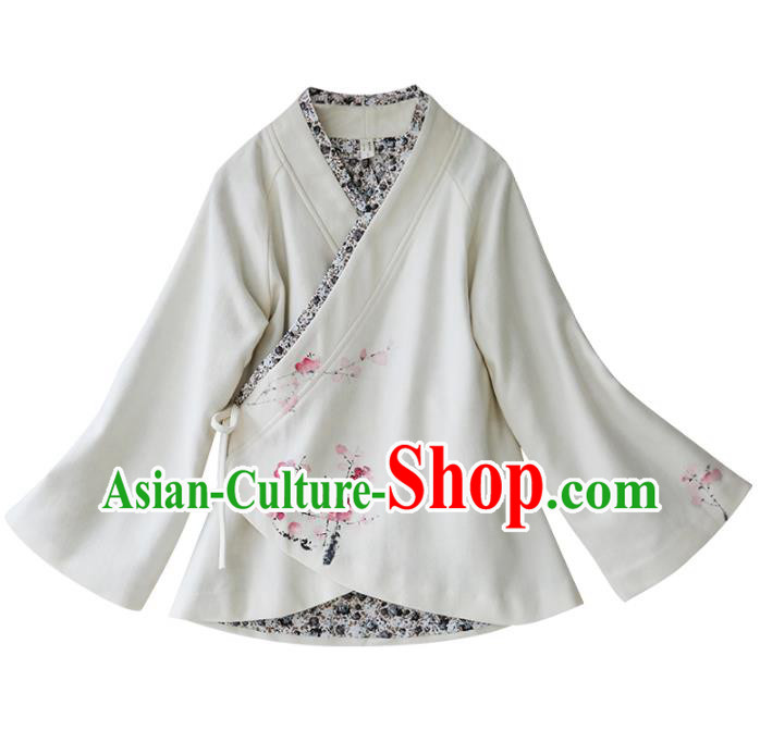 Traditional Ancient Chinese Young Women Cheongsam Dress Tangsuit Stand Collar Blouse Dress Tang Suit Clothing
