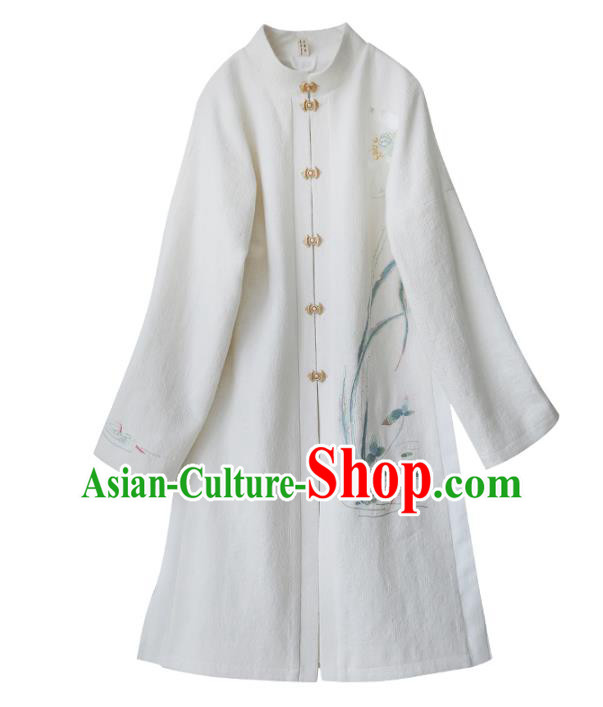 Traditional Ancient Chinese Young Women Cheongsam Dress Tangsuit Stand Collar Blouse Dress Tang Suit Clothing
