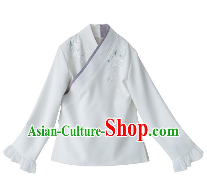 Traditional Ancient Chinese Young Women Cheongsam Dress Tangsuit Stand Collar Blouse Dress Tang Suit Clothing