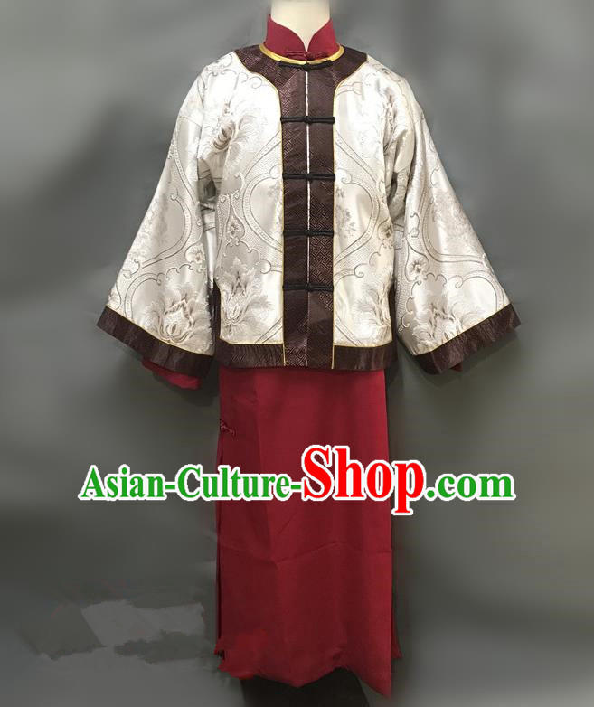 Traditional Chinese Stage Performance Costume Ancient Qing Dynasty Nobility Childe Clothing for Men