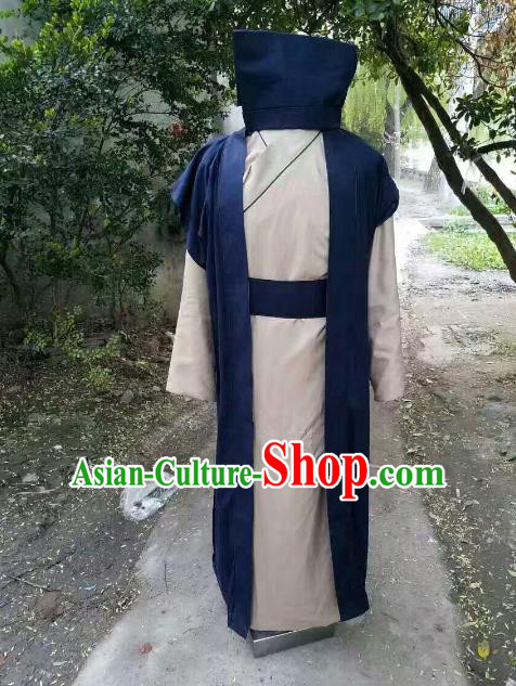 Traditional Chinese Stage Performance Costume Ancient Song Dynasty Prime Minister Clothing for Men