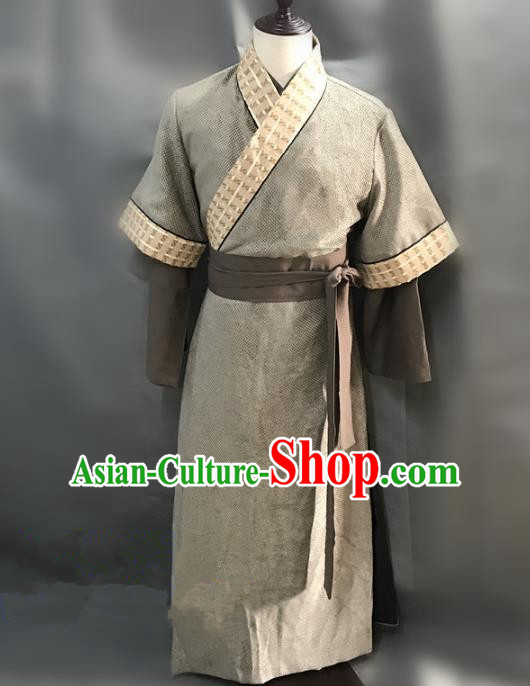 Traditional Chinese Stage Performance Knight Costume Ancient Song Dynasty Swordsman Clothing for Men