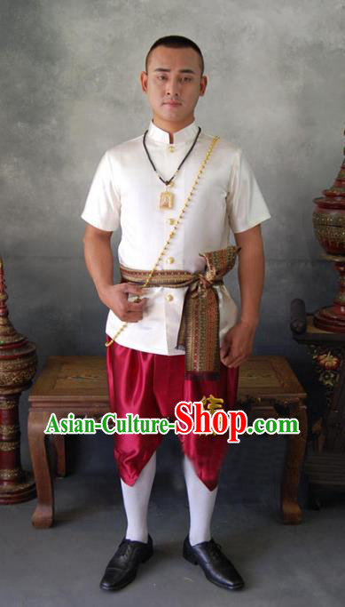 Traditional Asian Thailand Stage Performance National Costume for Men