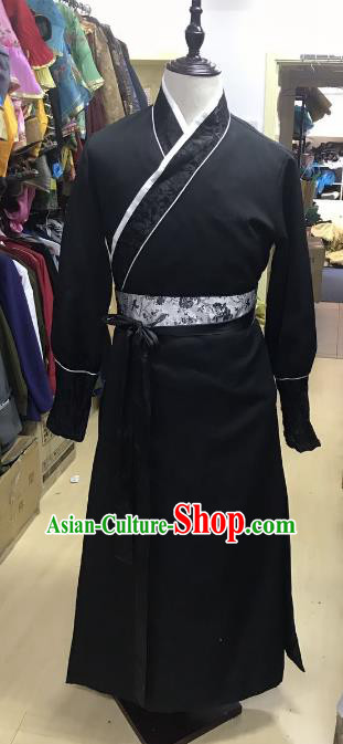 Traditional Chinese Stage Performance Costume Ancient Ming Dynasty Swordsman Clothing for Men