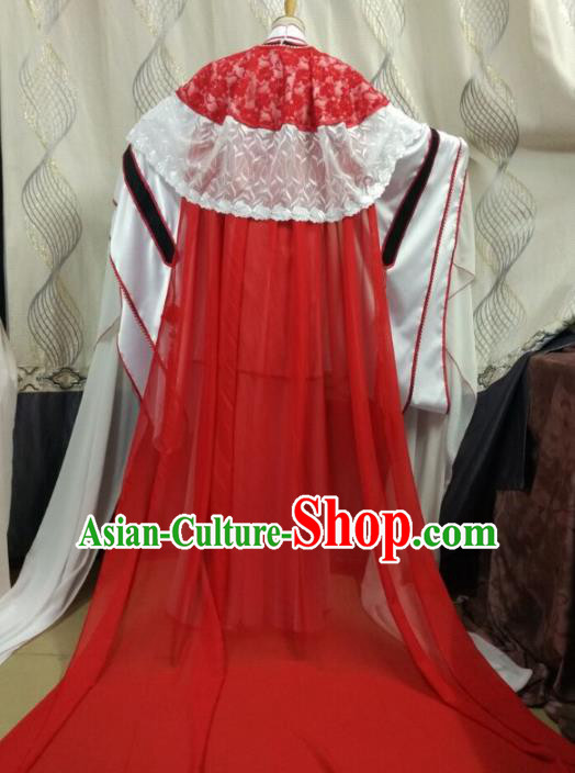 Ancient Chinese Costume hanfu Chinese Wedding Dress traditional china Cosplay Swordsman Wig Clothing Headwear