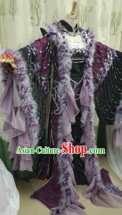 Ancient Chinese Costume hanfu Chinese Wedding Dress traditional china Cosplay Swordsman Wig Clothing Headwear