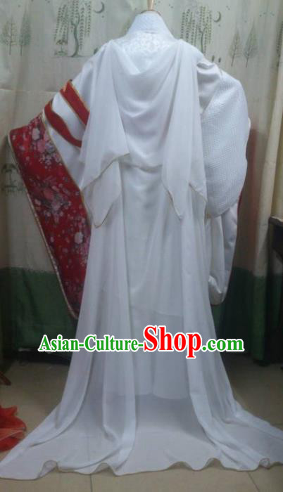 Ancient Chinese Costume hanfu Chinese Wedding Dress traditional china Cosplay Swordsman Wig Clothing Headwear