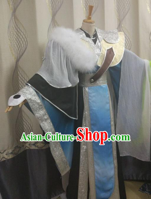 Ancient Chinese Costume hanfu Chinese Wedding Dress traditional china Cosplay Swordsman Wig Clothing Headwear
