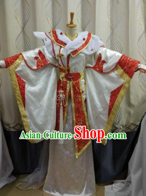 China Ancient Cosplay Costume Female Knight-errant Fairy Fancy Dress Traditional Hanfu Clothing for Women
