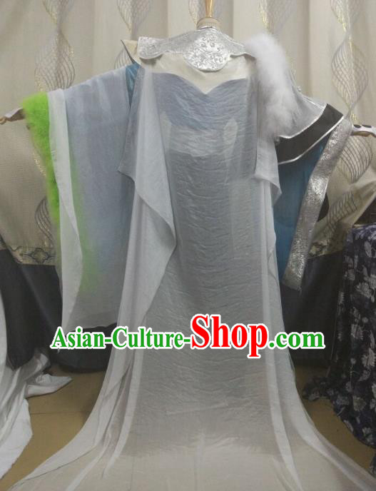 Ancient Chinese Costume hanfu Chinese Wedding Dress traditional china Cosplay Swordsman Wig Clothing Headwear