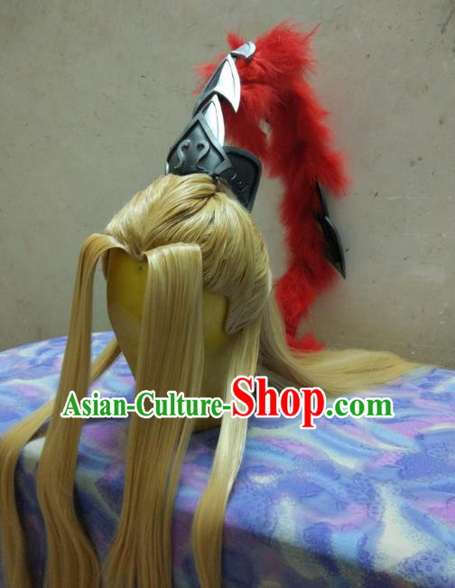Ancient Chinese Costume hanfu Chinese Wedding Dress traditional china Cosplay Swordsman Wig Clothing Headwear