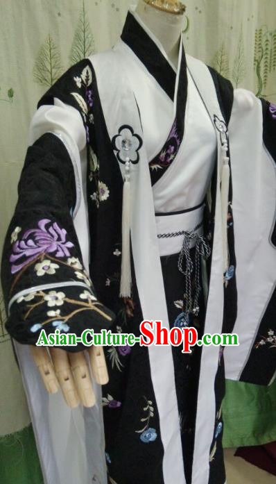 Ancient Chinese Costume hanfu Chinese Wedding Dress traditional china Cosplay Swordsman Wig Clothing Headwear