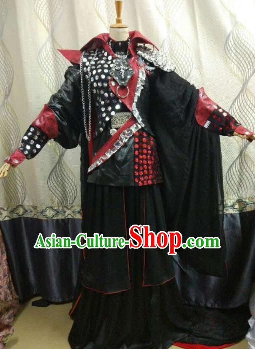 Traditional China Ancient Cosplay General Costume Halloween Swordsman Clothing for Men