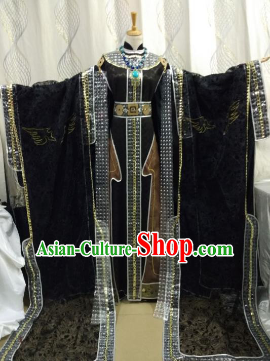 China Ancient Cosplay Royal Queen Costume Traditional Halloween Swordsman Hanfu Clothing for Women