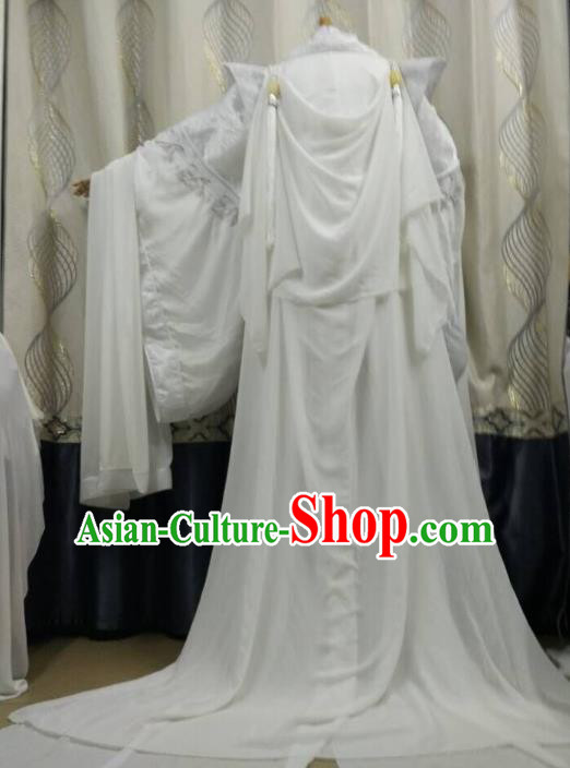 Ancient Chinese Costume hanfu Chinese Wedding Dress traditional china Cosplay Swordsman Wig Clothing Headwear