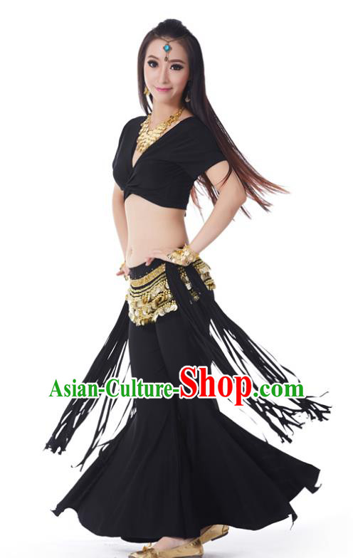Indian Belly Dance Costume India Raks Sharki Black Uniform Oriental Dance Clothing for Women