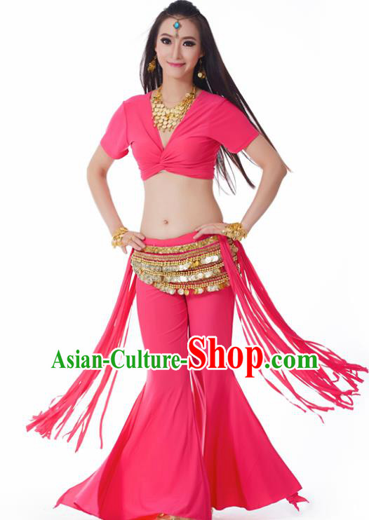 Indian Belly Dance Costume India Raks Sharki Rosy Uniform Oriental Dance Clothing for Women