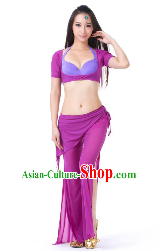 Asian Indian Belly Dance Costume Stage Performance Yoga Orange Uniform, India Raks Sharki Dress for Women