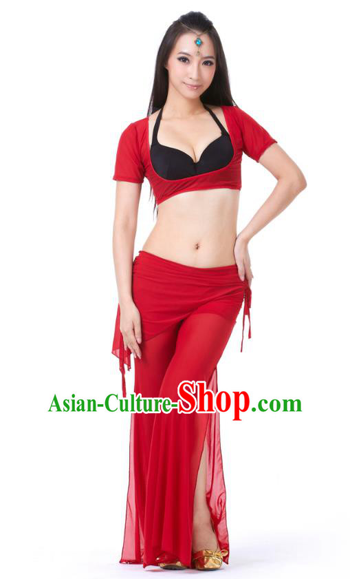 Asian Indian Belly Dance Wine Red Uniform India Raks Sharki Dress Oriental Dance Clothing for Women