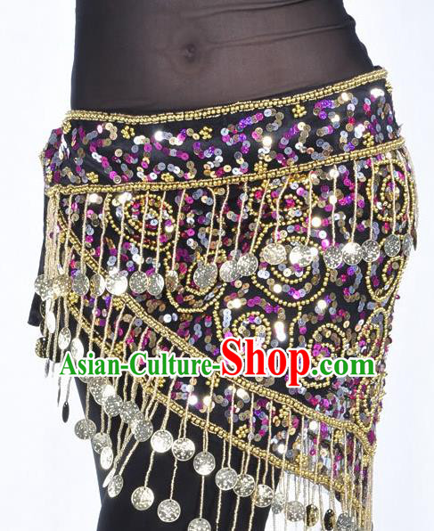 Traditional Asian Indian Belly Dance Costume Stage Performance India National Dance Dress Accessories Belts for Women