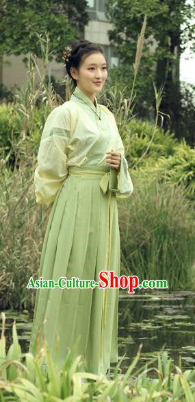 Asian China Ancient Swordswoman Costume Chinese Ming Dynasty Young Lady Clothing for Women