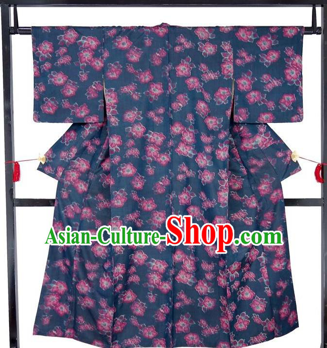 Asian Japanese Traditional Costumes Japan Kimono Yukata Printing Bathrobe Clothing for Women