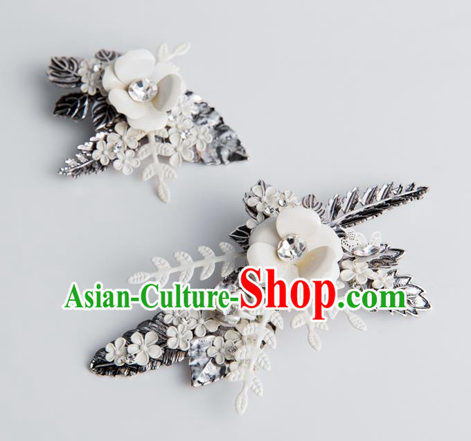 Handmade Classical Wedding Hair Accessories Bride Flower Hair Claw Headwear for Women