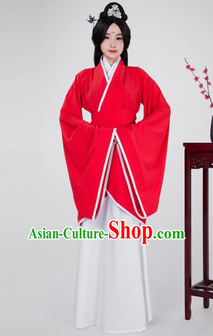 Traditional China Han Dynasty Imperial Princess Costume, Chinese Ancient Palace Lady Hanfu Clothing for Women