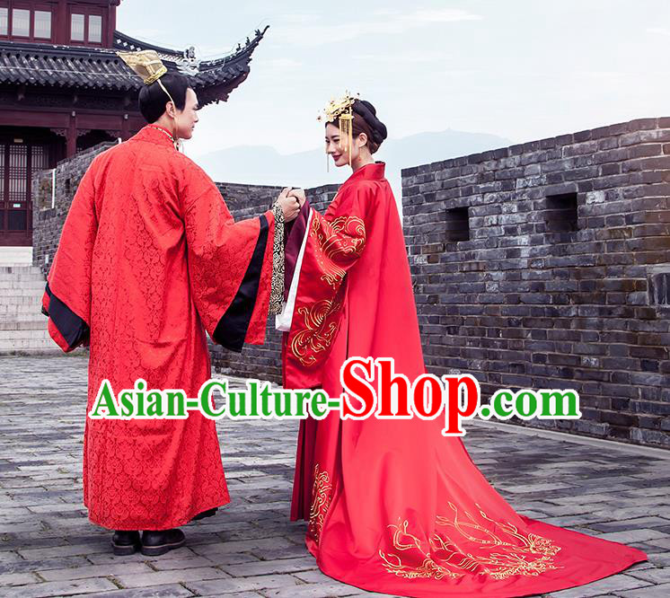 Traditional Chinese Ancient Costume China Wedding Dress Ancient Tang Dynasty Hanfu Princess Clothing