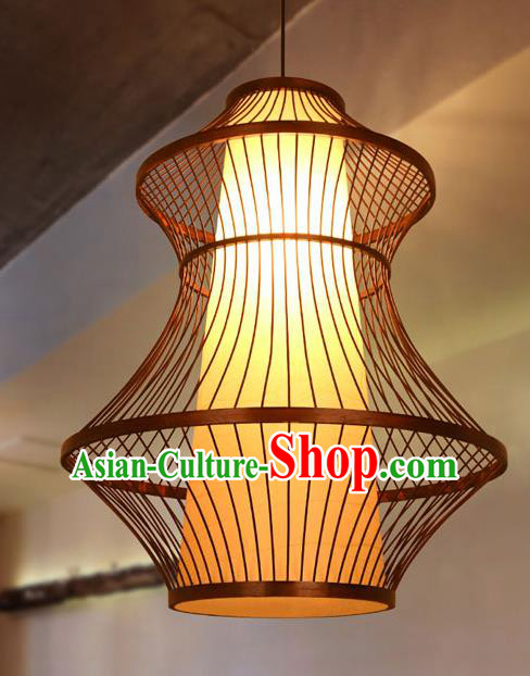 Traditional Chinese Bamboo Weaving Hanging Lanterns Handmade Lantern Ancient Lamp