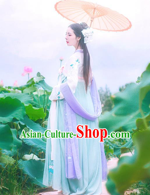 Traditional Chinese Ancient Costume China Ancient Tang Dynasty Hanfu Princess Dress Clothing