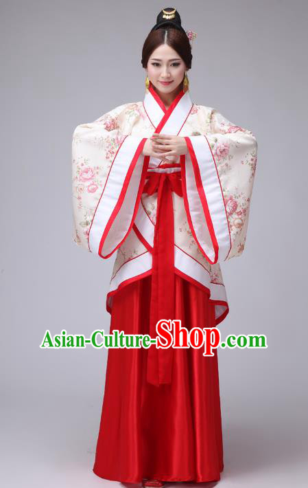 Traditional Chinese Ancient Costume China Ancient Tang Dynasty Hanfu Princess Dress Clothing