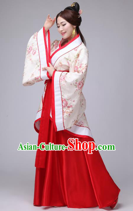 Traditional Chinese Ancient Costume China Ancient Tang Dynasty Hanfu Princess Dress Clothing