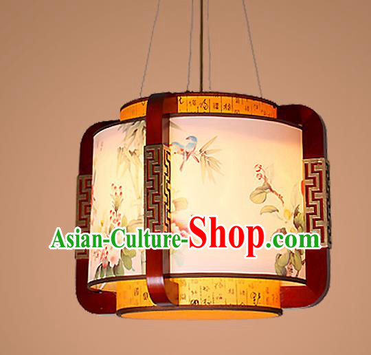 Traditional Chinese Handmade Palace Lantern Wood Hanging Lanterns Ancient Lamp