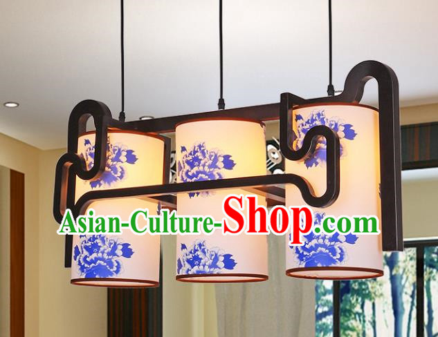 Top Grade Handmade Painting Peony Palace Lanterns Traditional Chinese Lantern Ancient Ceiling Lanterns