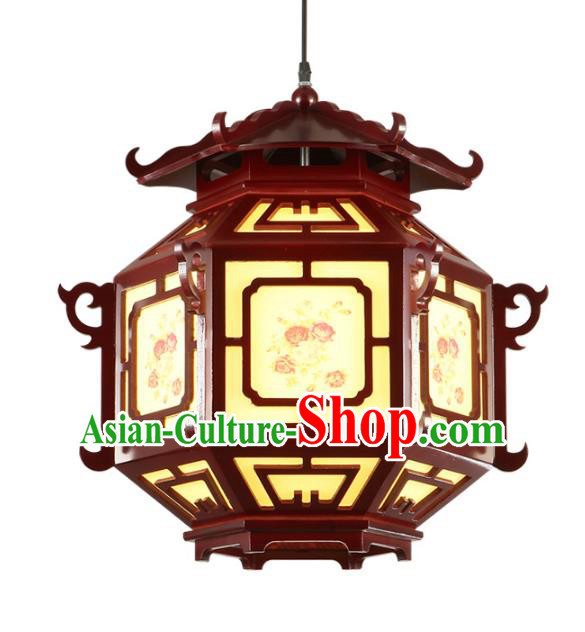 Top Grade Handmade Wood Palace Lanterns Traditional Chinese New Year Lantern Ancient Ceiling Lanterns