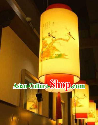 Top Grade Handmade Painting Flowers Birds Lanterns Traditional Chinese Palace Lantern Ancient Ceiling Lanterns
