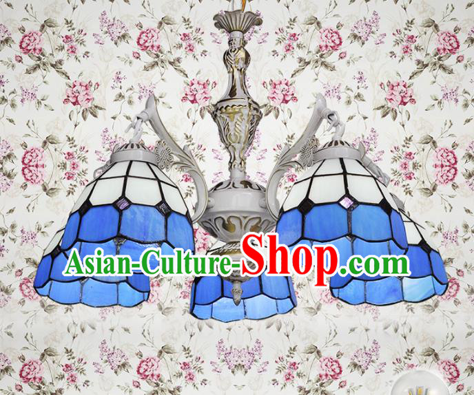 Top Grade Handmade Hanging Lanterns Traditional Chinese Five-Lights Palace Lantern Ancient Ceiling Lanterns
